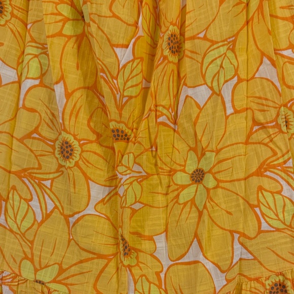 Rachel Zoe Yellow and Orange Floral Kids Dress - Picture 10 of 11